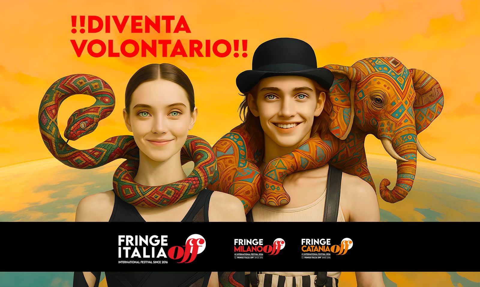 visual news DIVENTA VOLONTARIO artisti 202 black 32002077