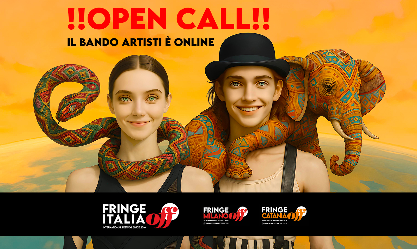 visual news OPEN CALL artisti 2026 black